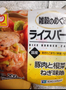 マルちゃんライスバーガー豚肉と根菜のねぎ味１２０ｇの商品写真