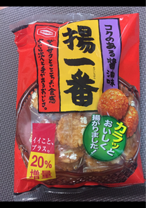 亀田製菓　揚一番２０％増量　ユニー　２０２ｇのレビュー画像