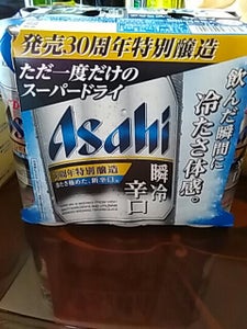 アサヒ　スーパードライ瞬冷辛口　缶　５００ｍｌ×６の商品写真