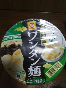 マルちゃん　味の逸品ワンタン麺コク豚骨　８３ｇの商品写真