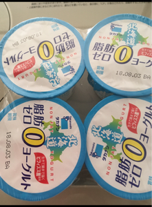 タカナシ　北海道脂肪０％ヨーグルト　　８０ｇＸ４Ｐの商品写真