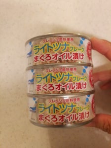 富士貿易　サニーオーシャンライトツナ　８０ｇ×３缶のレビュー画像