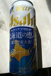 アサヒ　クリアアサヒ　北海道の恵み　缶　５００ｍｌの商品写真