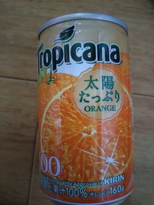 キリン　トロピカーナ１００％オレンジ　缶　１６０ｇの商品写真