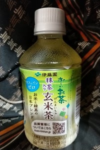 伊藤園　お〜い抹茶入玄米茶カフェインゼロ２８０ｍｌの商品写真