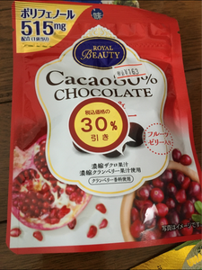 三菱食品　カカオ８０％ザクロ＆クランベリー　３５ｇの商品写真