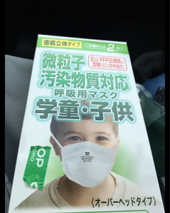 大木　微粒子汚染物質対応マスク子供　２枚のレビュー画像