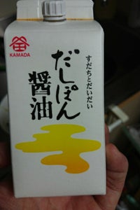 鎌田　だしポン醤油　紙パック　２００ｍｌの商品写真