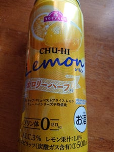 トップバリュ　カロリーハーフレモン　缶　５００ｍｌの商品写真