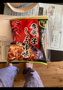 おやつＣ　和麺ベビースターＲ唐辛子醤油　６０ｇの商品写真