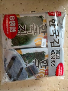 ニコニコ　韓国味付のり　８切８枚　６袋のレビュー画像