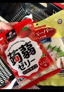 下仁田物産　蒟蒻ゼリーソフトりんご味　６個のレビュー画像