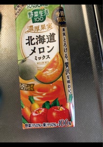 野菜生活１００濃厚果実北海道メロンＭＩＸ１９５ｍｌの商品写真