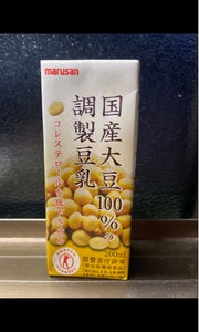 マルサンアイ　国産大豆１００％調整豆乳　２００ｍｌの商品写真