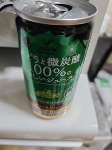 富永貿易神戸居留地ぶどうと微炭酸１００％１８５ｍｌの商品写真