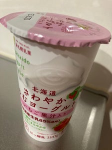 新札幌乳業　さわやかのむヨーグルトいちご　１８０ｇのレビュー画像