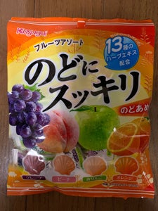 春日井製菓　のどにスッキリフルーツアソート　７４ｇの商品写真