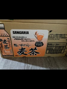 サンガリア　すばらしい麦茶　５００ｍｌ×２４の商品写真