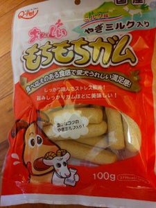 九州ペット　おいしいもちもちガムミルク入り１００ｇのレビュー画像