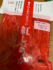 ＣＧＣ　紅生姜　６０ｇの商品写真
