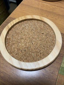 林　木製コルクコースター丸　１Ｐの商品写真