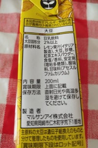マルサン　豆乳レモンティ　２００ｍｌの商品写真