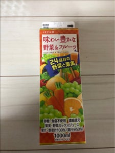 トモヱ乳業　味わい豊かな野菜＆フルーツ１０００ｍｌのレビュー画像