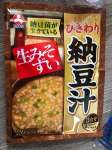 旭松　生みそずいひきわり納豆汁袋入３食　４６．５ｇの商品写真