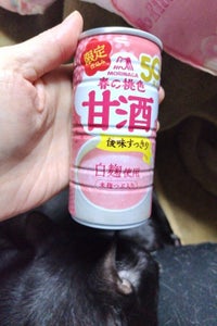 森永製菓　春の桃色甘酒　缶　１８５ｇの商品写真