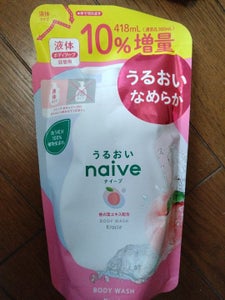 naive(ナイーブ) ボディソープ 桃の葉エキス配合 詰替10％増量 418mlの商品写真