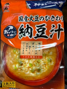 神州一味噌　国産大豆のひきわり納豆汁　３食のレビュー画像