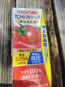 トマトジュース食塩無添加リーフパック　２００ｍｌのレビュー画像