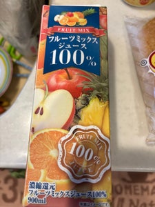 フルーツミックスジュース１００％　９００ｍｌのレビュー画像