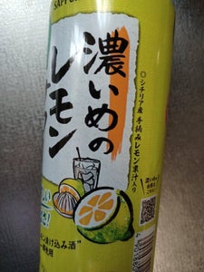 濃いめのレモンサワー濃いまま５度　缶　５００ｍｌの商品写真