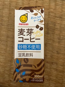 マルサンアイ　豆乳麦芽コーヒー砂糖不使用２００ｍｌの商品写真