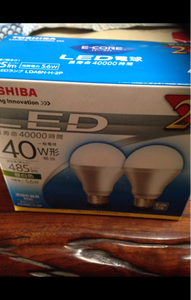 東芝　ＬＥＤ電球ＬＤＡ６Ｎ−Ｈ　２Ｐのレビュー画像