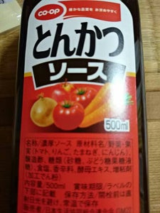 COOP とんかつソース 500ml商品写真