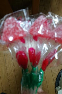 岩佐製菓　さくらんぼ飴花束赤　５本のレビュー画像