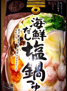 〆まで美味しい海鮮だし塩鍋つゆストレート　７５０ｇの商品写真