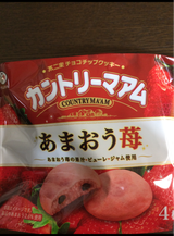 不二家 カントリーマアムあまおう苺 4枚