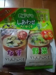 アサヒ　しあわせみそ汁　野菜４種の商品写真