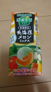 カゴメ　野菜生活１００北海道メロン　１９５ｍｌの商品写真