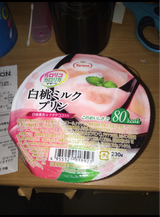 カロリコカロリカデザート白桃ミルクプリン230g