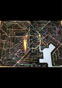 東京カート　鉄道路線図クリアファイル首都日本語ＢＫのレビュー画像