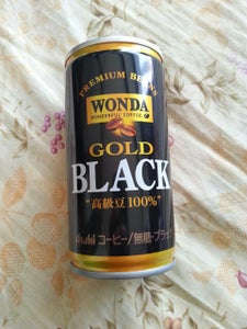 アサヒ　ワンダゴールドブラック　缶　１８５ｇの商品写真