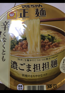 マルちゃん　マルちゃん正麺濃ごま担担麺　１２３ｇの商品写真