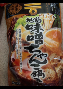 〆まで美味しい地鶏味噌ちゃんこ鍋つゆＳＴ　７５０ｇの商品写真