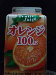 広島協同乳業　オレンジ１００％　５００ｍｌのレビュー画像