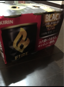 キリン　ファイアブラック　缶　１８５ｇ×６の商品写真