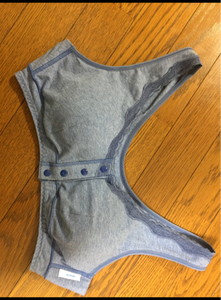 avoir 前開きブラジャー180 ネイビー Lの商品写真